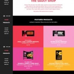 Saucy Shop homepage