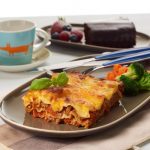 Crown Advantage beef lasagne and chocolate fudge cake