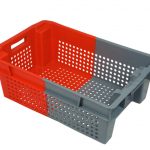 GoS&N 64200P Red harvest crate with perforated sides