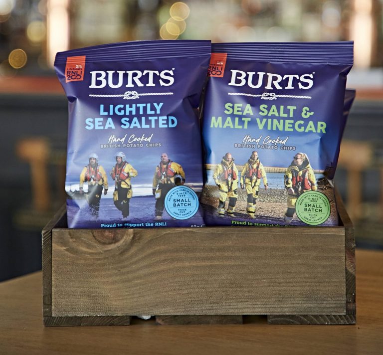 Burts launches limited-edition packs to celebrate 200 years of the Royal National Lifeboat Institution