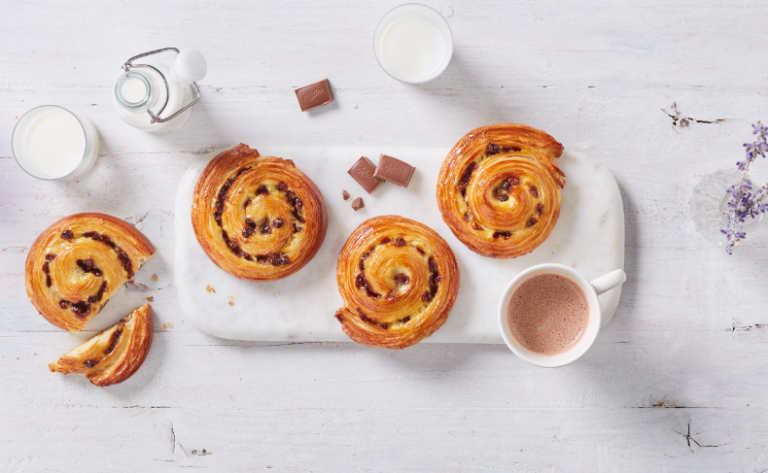 Bridor partners with Milka to launch new Chocolate Swirl pastry