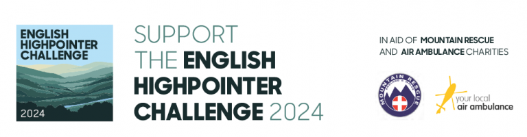 Mike Boswell from Plastribution and Jeremy Webster of Marbles PR take on the English Highpointer Challenge 2024